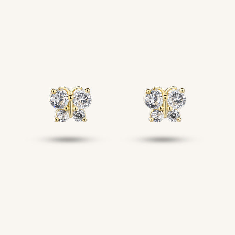 925 sterling silver gold-plated earrings