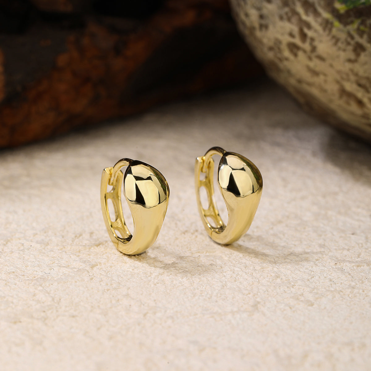 925 sterling silver gold-plated earrings