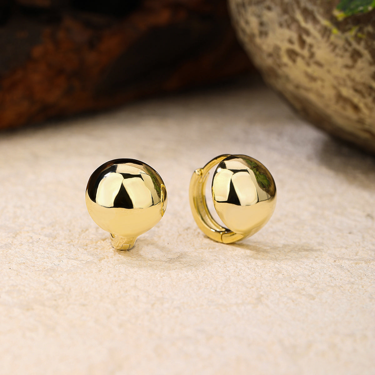 925 sterling silver gold-plated earrings