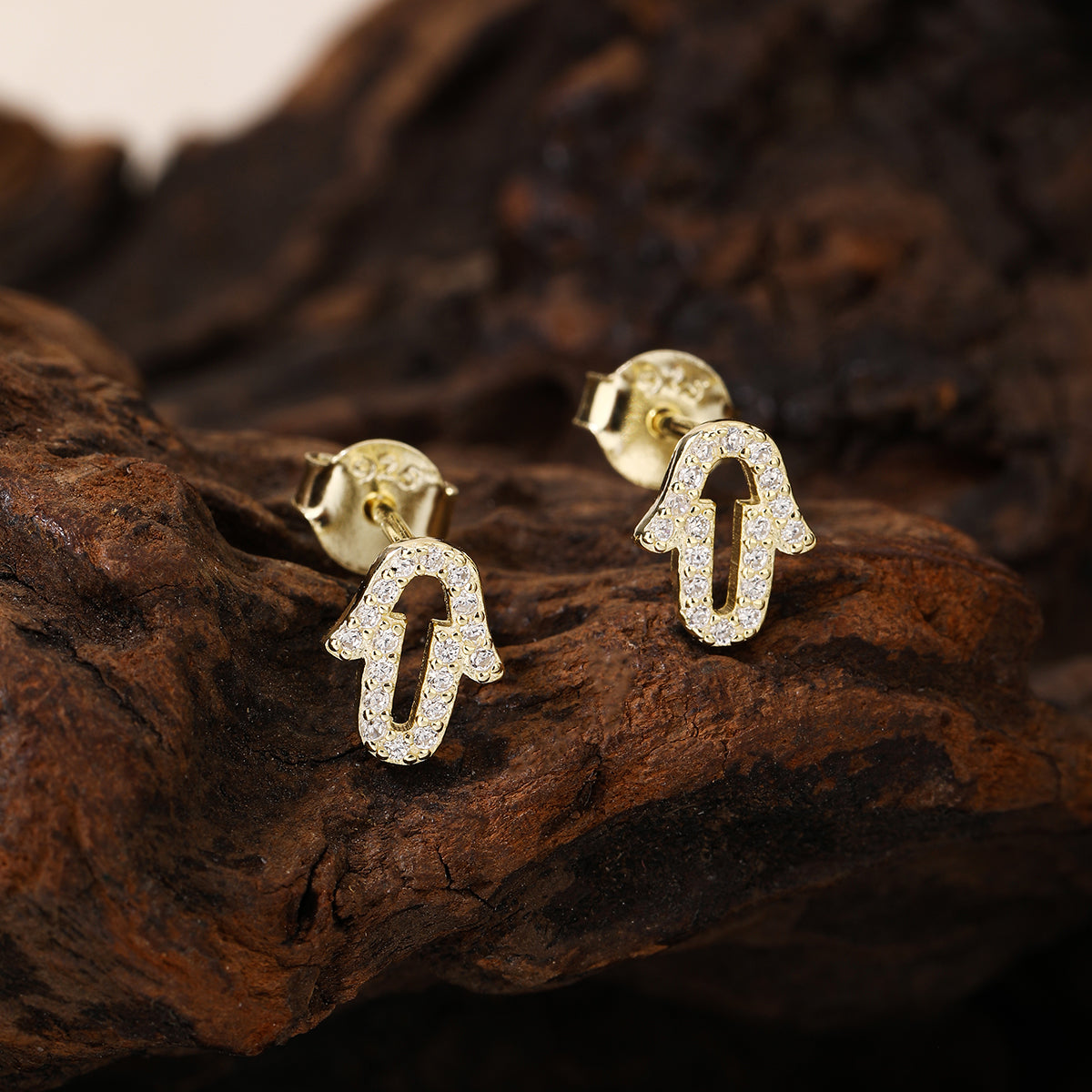 925 sterling silver gold-plated earrings